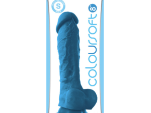 NS Novelties ColourSoft 8" Soft Dildo Blue